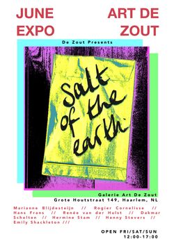 Salt of the Earth poster for group exhibition at Art de Zout Gallery